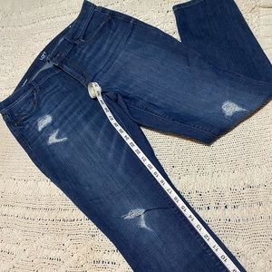 Loft denim modern skinny jeans, whisker wash